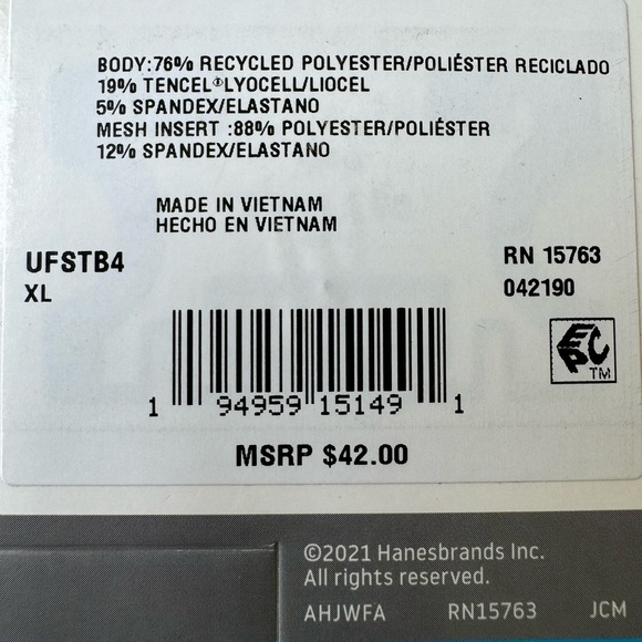 Hanes Men’s Ultimate Tagless Trunks Comfort Flex Fit Box of 4 Sz XL - Picture 3 of 8